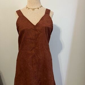 SHEIN Brown Midi Dress